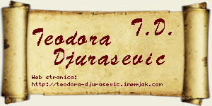 Teodora Đurašević vizit kartica